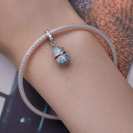 Pandora Style Easter Egg Dangle - BSC779