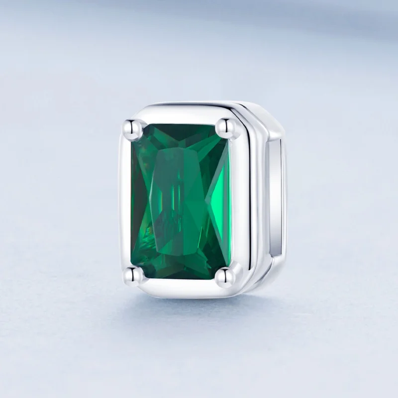 (image for) Pandora Style Emerald Clip - BSX005 - View 2