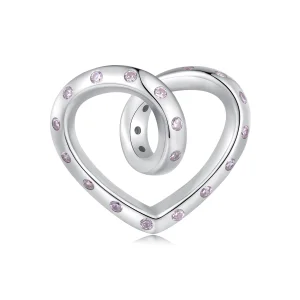 (image for) Pandora Style Entangled Heart Charm - BSC928
