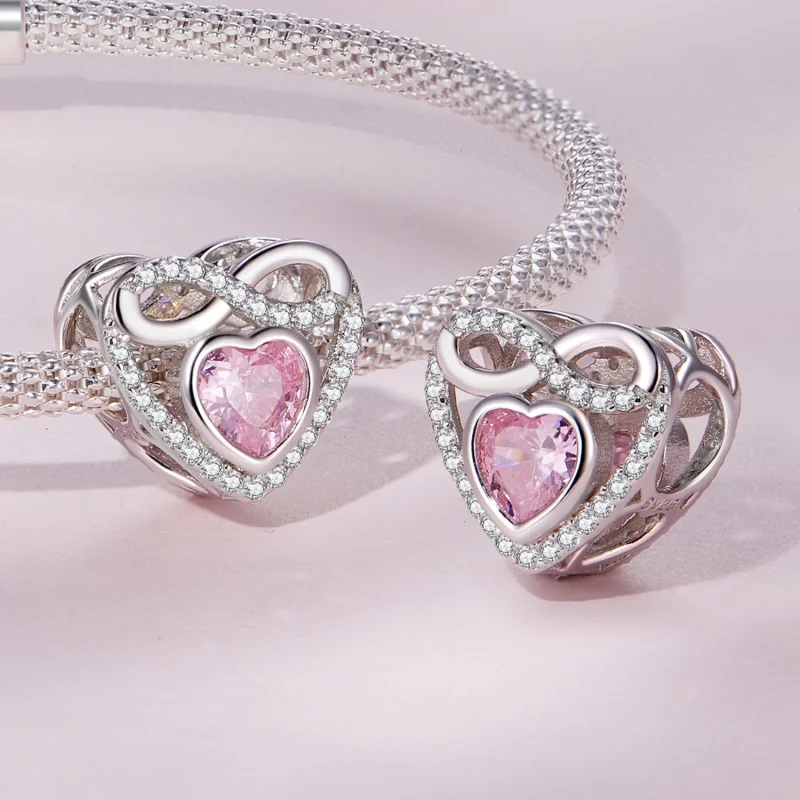(image for) Pandora Style Eternal Heart Charm - BSC826 - View 4
