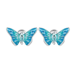 (image for) Pandora Style Exquisite Butterfly Studs Earrings - SCE1571