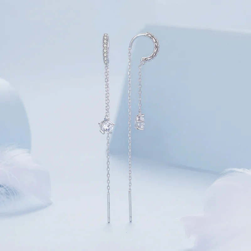 (image for) Pandora Style Exquisite Dangle Earrings - BSE830 - View 3