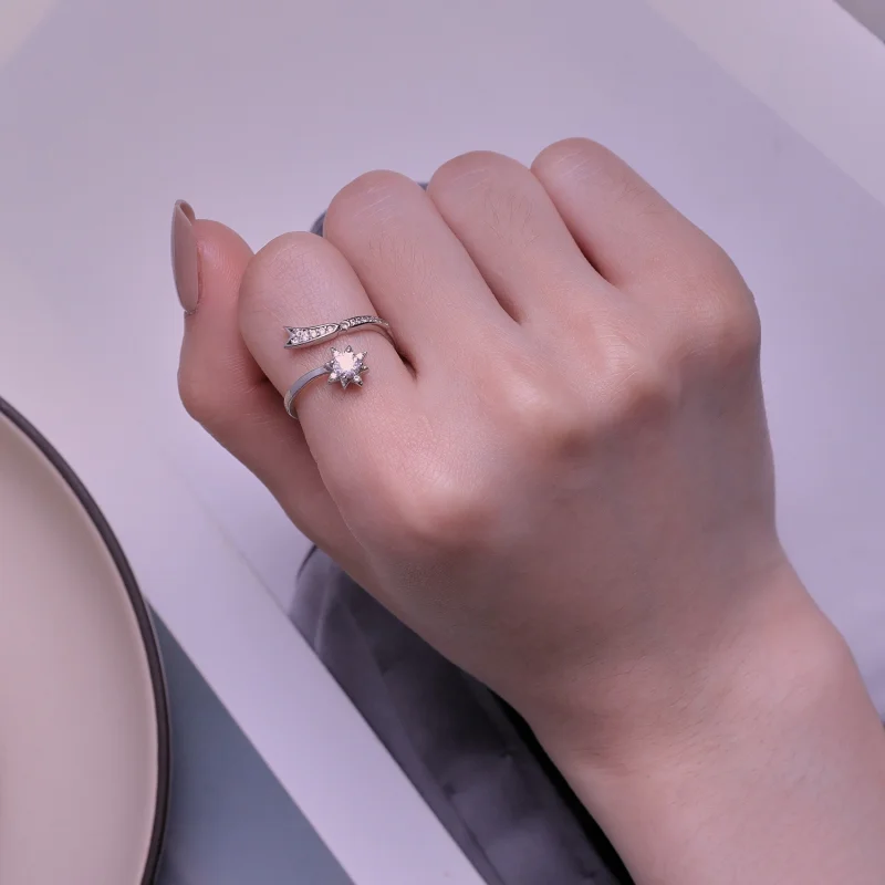 (image for) Pandora Style Exquisite Meteor Opening Ring - BSR413 - View 7