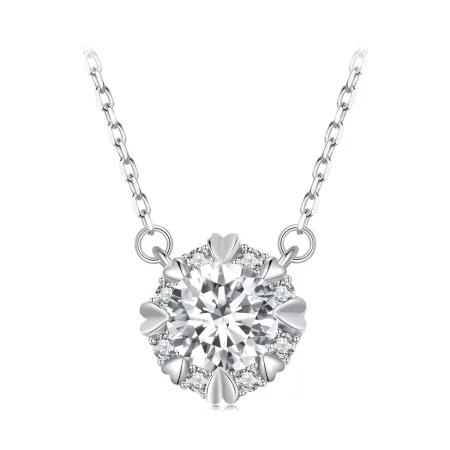 Pandora Style Exquisite Moissanite Necklace(One Certificate) - MSN011