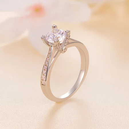 Pandora Style Exquisite Moissanite Wedding Ring - MSR026