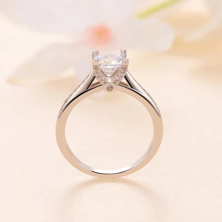 Pandora Style Exquisite Moissanite Wedding Ring - MSR026