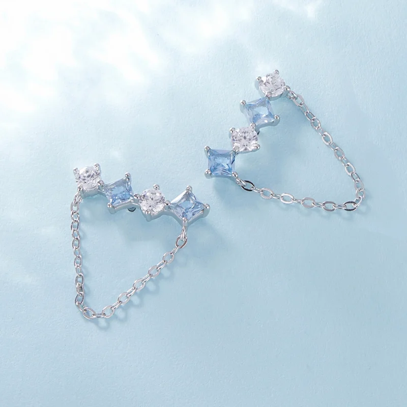 (image for) Pandora Style Exquisite Stone Studs Earrings - SCE1585 - View 4