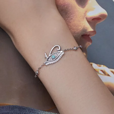 Pandora Style Eye of Horus Chain Bracelet - BSB114