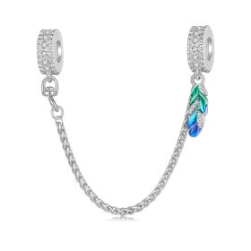Pandora Style Feather safe Chain - BSC914 Pandora Style Feather safe Chain - BSC914