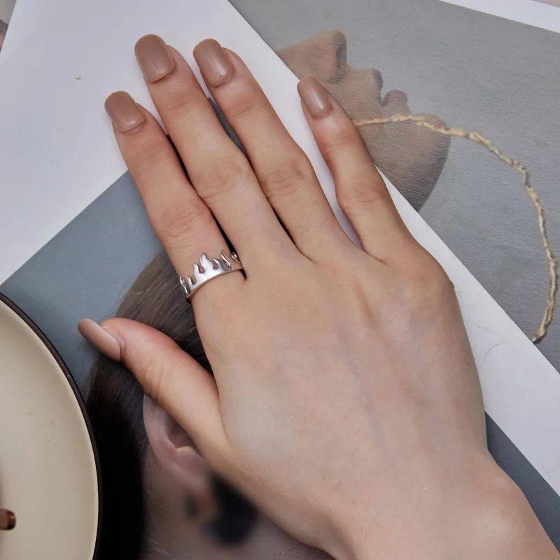 (image for) Pandora Style Flame Open Ring - SCR914 - View 7