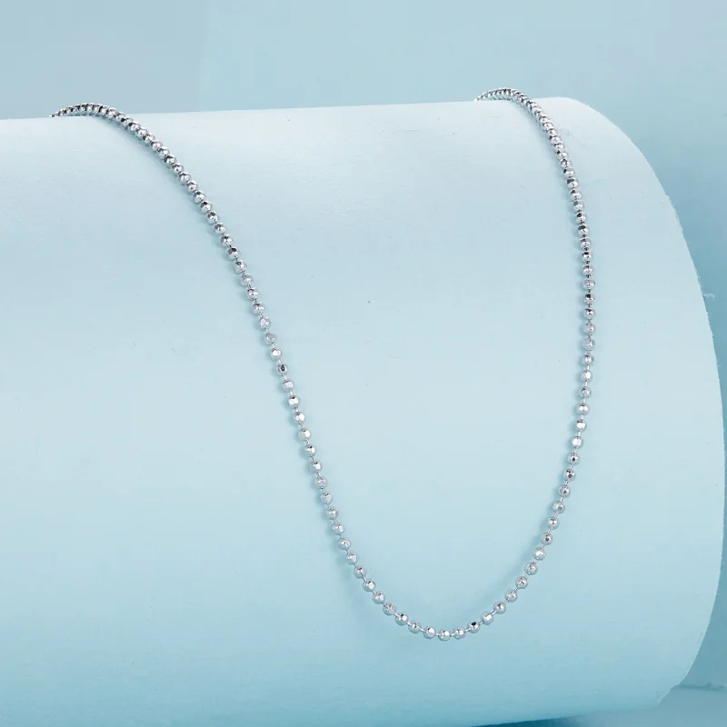 (image for) Pandora Style Flash Bead Chain Basic Necklace - SCA027 - View 2