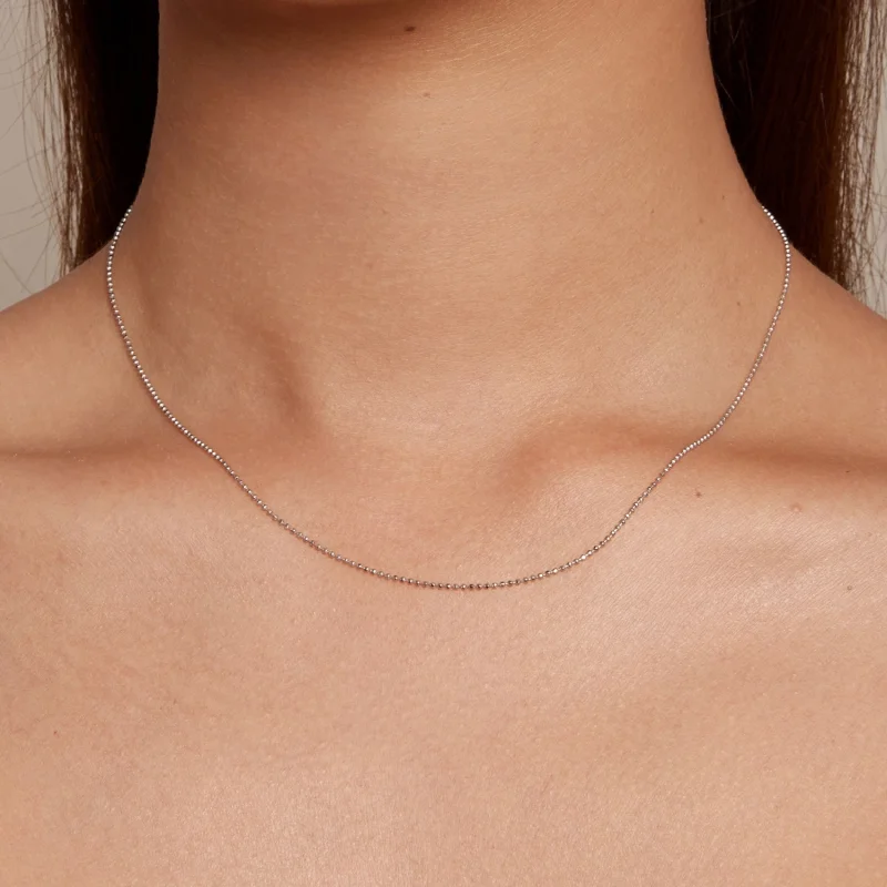 (image for) Pandora Style Flash Bead Chain Basic Necklace - SCA027 - View 8