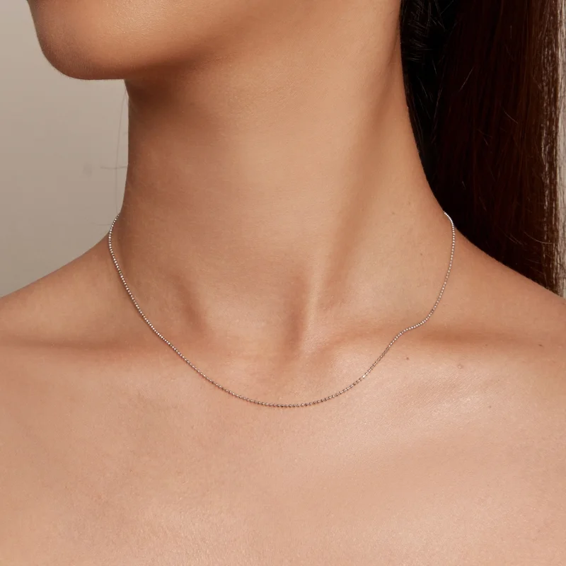 (image for) Pandora Style Flash Bead Chain Basic Necklace - SCA027 - View 9