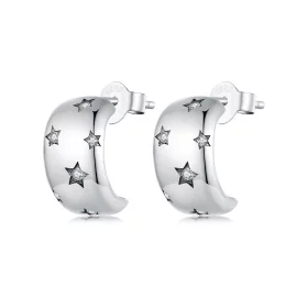 Pandora Style Flash Star Studs Earrings - BSE884 Pandora Style Flash Star Studs Earrings - BSE884