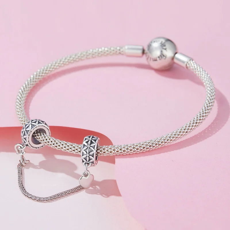(image for) Pandora Style Flower of Life Silicone Safe Chain - SCC2632 - View 3