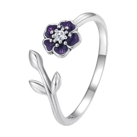 Pandora Style Flower Open Ring - BSR394 Pandora Style Flower Open Ring - BSR394