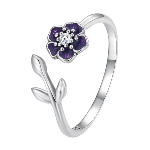 (image for) Pandora Style Flower Open Ring - BSR394