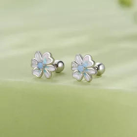 Pandora Style Flower Studs Earrings - SCE1572 Pandora Style Flower Studs Earrings - SCE1572