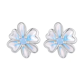 Pandora Style Flower Studs Earrings - SCE1572 Pandora Style Flower Studs Earrings - SCE1572
