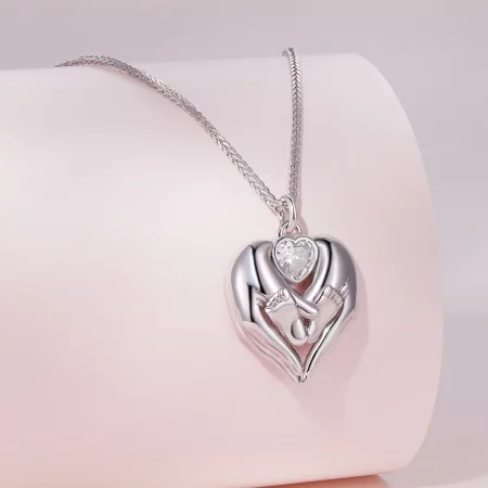 Pandora Style Footprint Necklace - SCN497