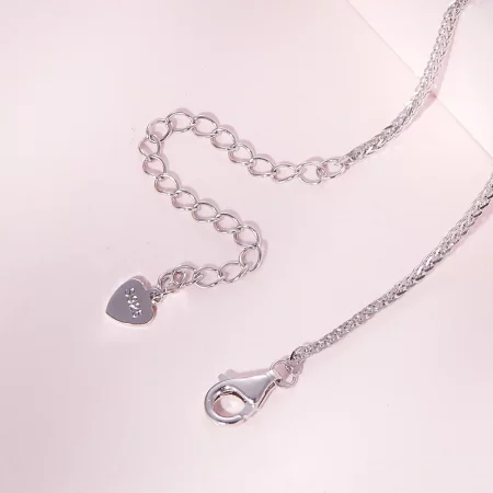 Pandora Style Footprint Necklace - SCN497