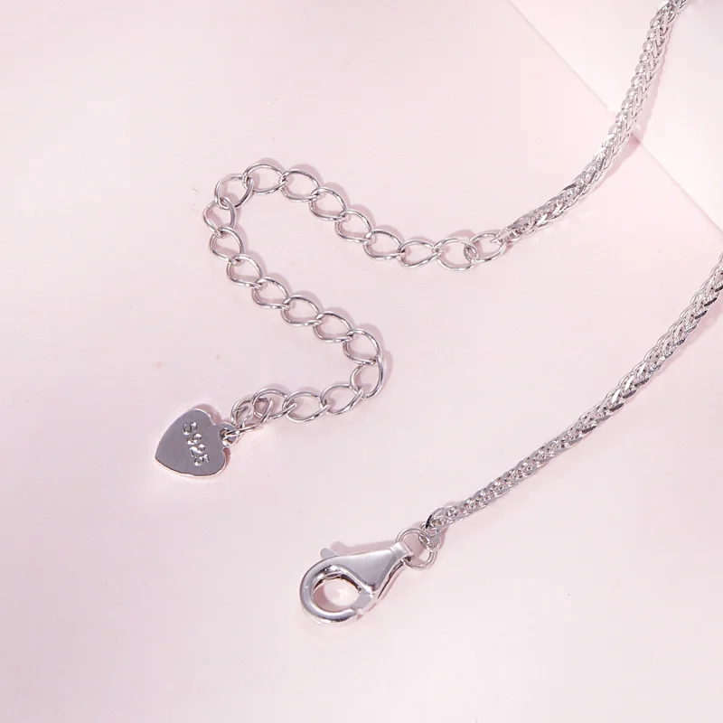 (image for) Pandora Style Footprint Necklace - SCN497 - View 5