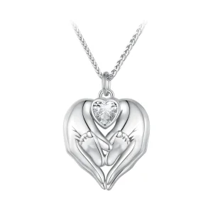 (image for) Pandora Style Footprint Necklace - SCN497