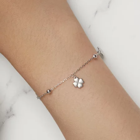 Pandora Style Four Leaf Clover Chain Bracelet - BSB139