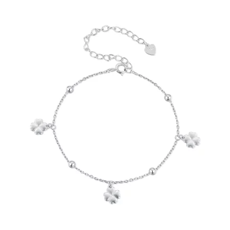 Pandora Style Four Leaf Clover Chain Bracelet - BSB139