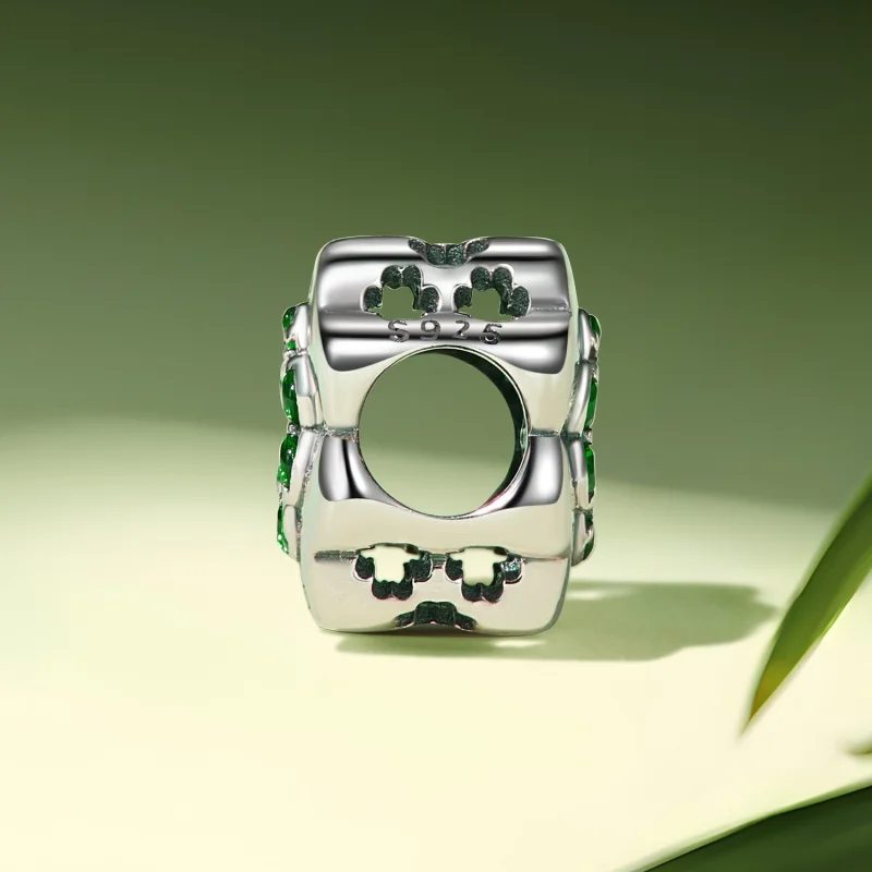 (image for) Pandora Style Four Leaf Clover Charm - SCC2604 - View 3
