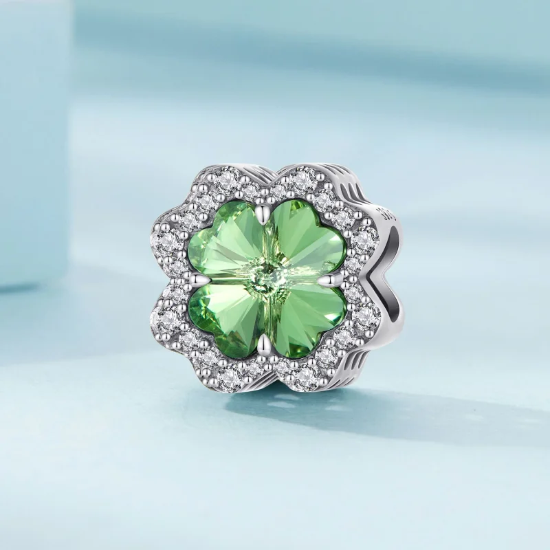 (image for) Pandora Style Four Leaf Clover Charm - SCC2622 - View 2