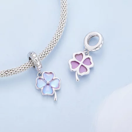 Pandora Style Four Leaf Clover Dangle - BSC899