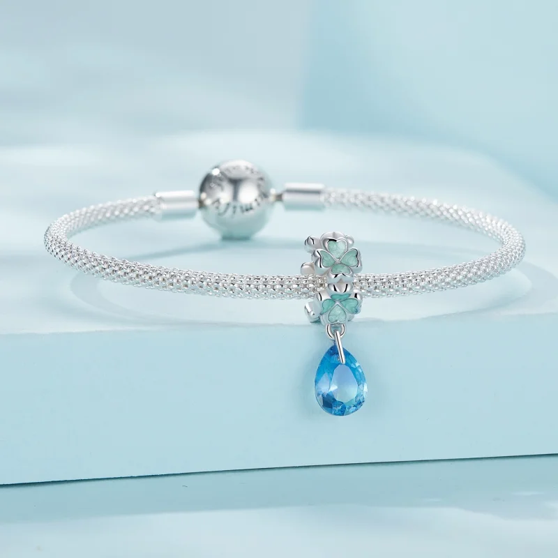 (image for) Pandora Style Four Leaf Clover Spacer - SCC2485 - View 3