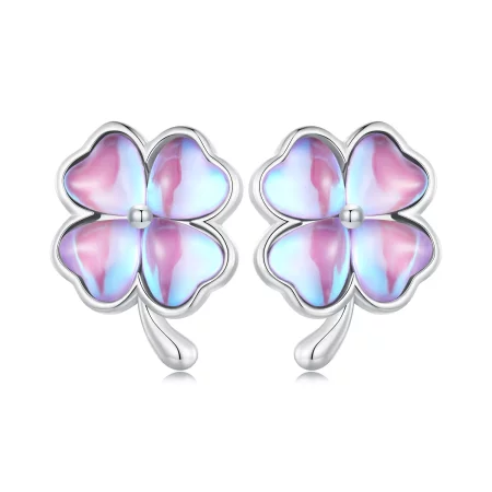Pandora Style Four Leaf Clover Studs Earrings - BSE914