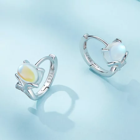 Pandora Style Fox Hoop Earrings - SCE1582