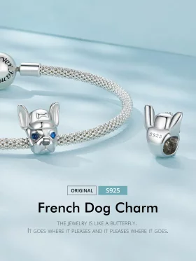 Pandora Style French Bulldog Charm - SCC2588 Pandora Style French Bulldog Charm - SCC2588