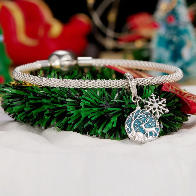 (image for) Pandora Style Glow-In-The-Dark Elk Dangle - SCC2661 - View 3