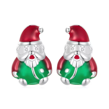 Pandora Style Glow-In-The-Dark Christmas Studs Earrings - BSE918 Pandora Style Glow-In-The-Dark Christmas Studs Earrings - BSE918