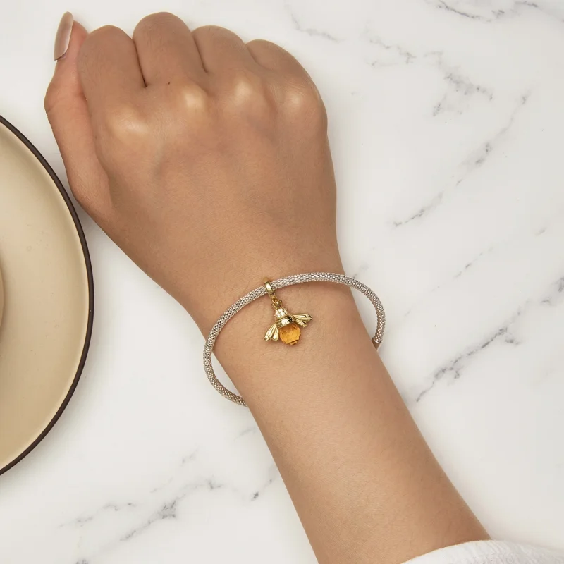 (image for) Pandora Style Golden Bee Dangle - SCC035-B - View 6