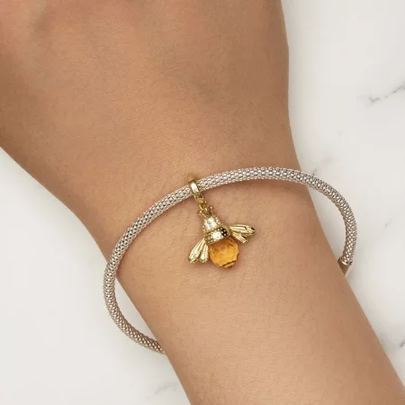 Pandora Style Golden Bee Dangle - SCC035-B