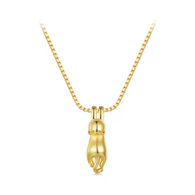 Pandora Style Golden Kitten Necklace - SCN032-B Pandora Style Golden Kitten Necklace - SCN032-B