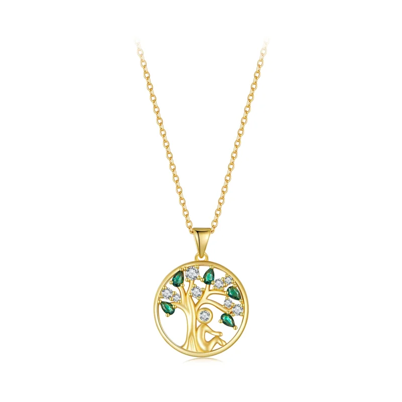 (image for) Pandora Style Golden Life Tree Necklace - SCN094-B - Product Image