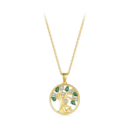 Pandora Style Golden Life Tree Necklace - SCN094-B Pandora Style Golden Life Tree Necklace - SCN094-B