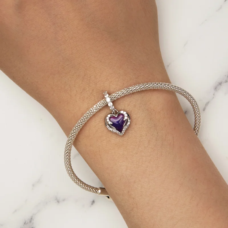 (image for) Pandora Style Guardian Heart Dangle - BSC900 - View 8