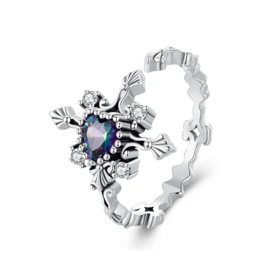 (image for) Pandora Style Halloween Cross Open Ring - BSR482-E