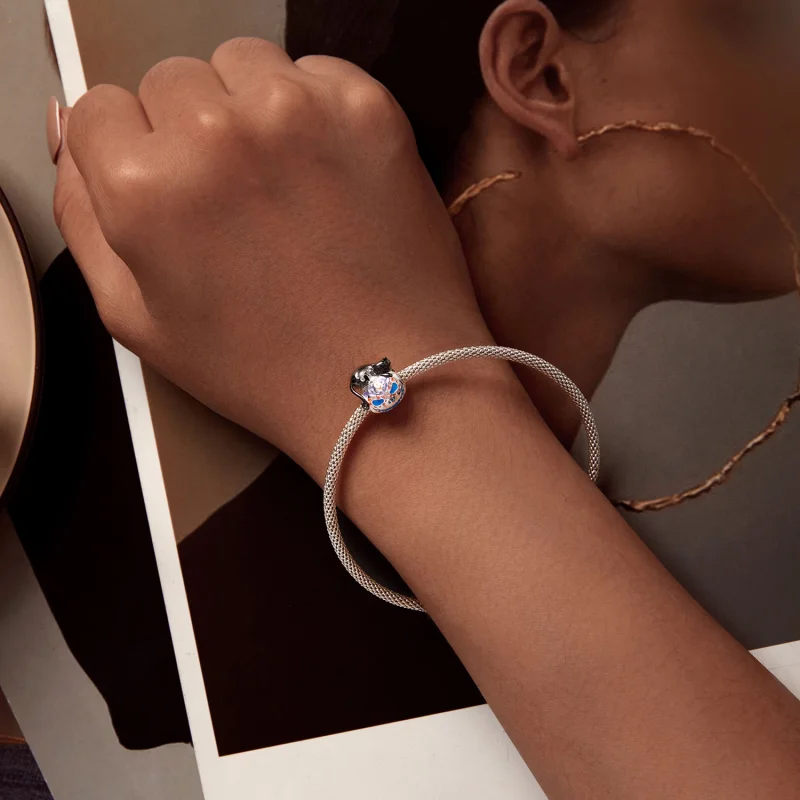 (image for) Pandora Style Halloween Jack-O-Lantern Charm - SCC2626 - View 6