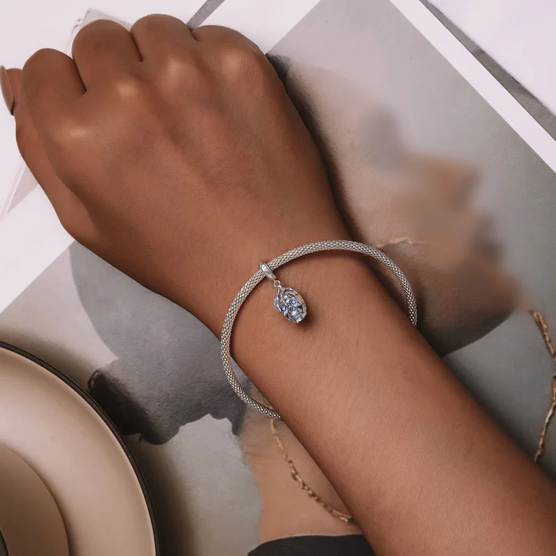 (image for) Pandora Style Halloween Skull Dangle - SCC2606 - View 5