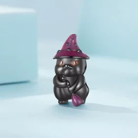 Pandora Style Halloween Witch Cat Charm - SCC2625 Pandora Style Halloween Witch Cat Charm - SCC2625