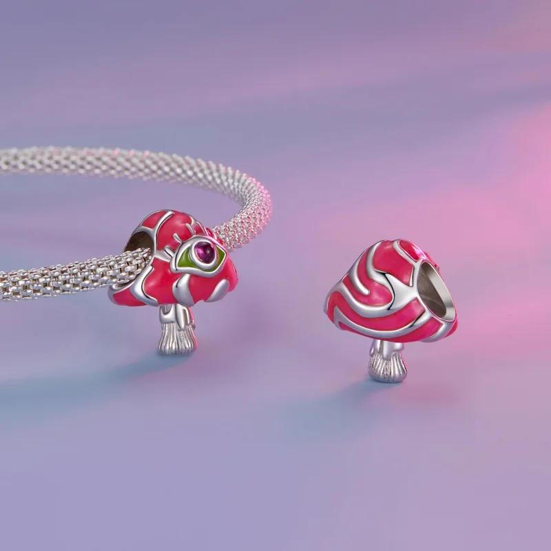 (image for) Pandora Style Hallucinogenic Mushrooms Charm - SCC2532 - View 5