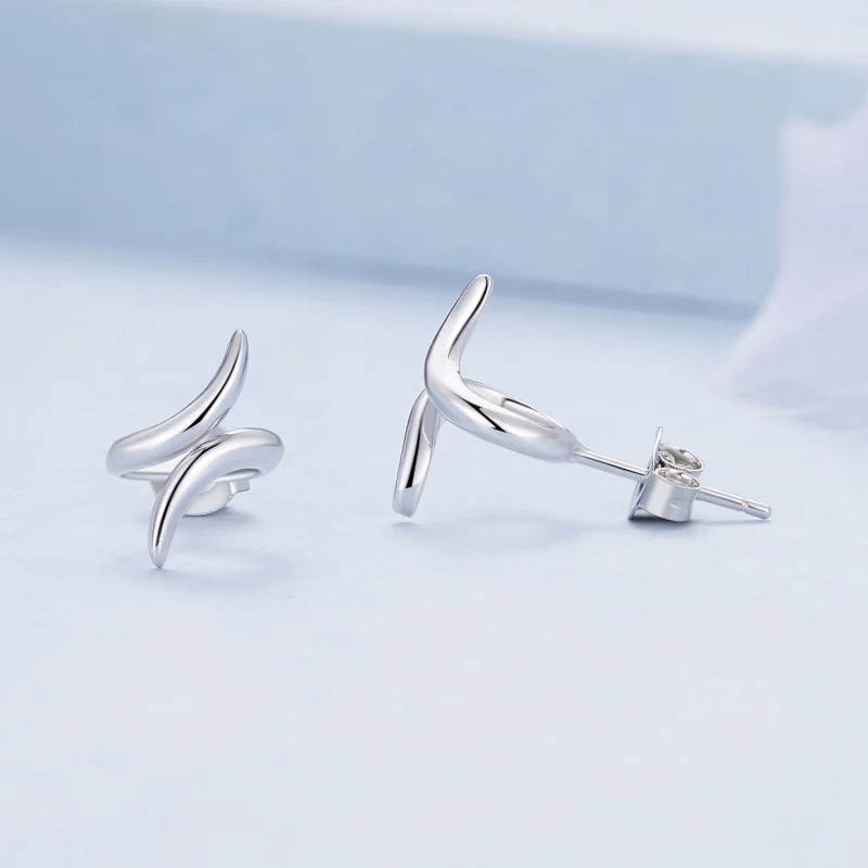 (image for) Pandora Style Headphones Studs Earrings - BSE903 - View 4